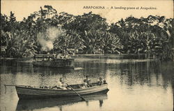 A landing place at Arapokina Postcard