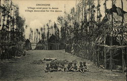 Village Orné pour la Danse Postcard