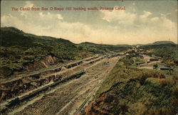 Panama Canal from Bas O Bispo Hill Looking South Postcard