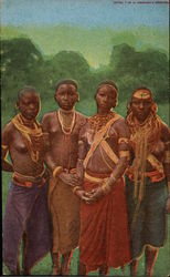 Native Maidens of a Jungle Village Postcard Postcard