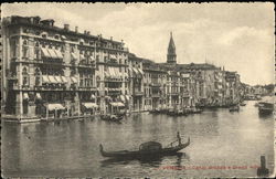 Canal Grande e Grand Hotel Postcard