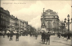 Bruxelles: Place De Brouchère Brussels, Belgium Benelux Countries Postcard Postcard