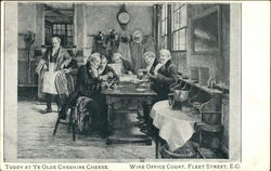 Ye Olde CheshireCheese Wine Offiice Court, Fleet Street E.C. Postcard