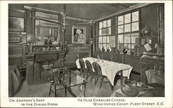 Ye Olde Cheshire Cheese and Wine Court, Fleet Street London, England Postcard Postcard