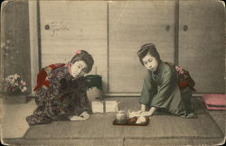 Japanese Tea Asian Postcard Postcard