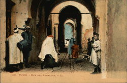 Rue Des Andalous Tunis, Tunisia Africa Postcard Postcard