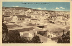 Panorama du Quartier de Sidi Mahres Tunis, Tunisia Africa Postcard Postcard