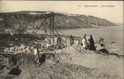 Les Fouiles - Excavations Postcard