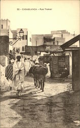 Rue Tnaker Casablanca, Morocco Africa Postcard Postcard