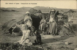 Scenes et Types - Campement de Nomades Postcard