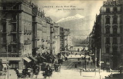 Rue du Mont Blanc Geneva, Switzerland Postcard Postcard