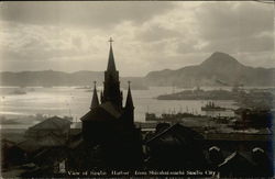 View of Harbor from Shirahai-machi Postcard