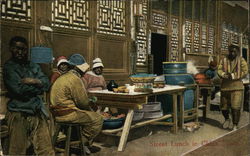 Street Lunch In China Town Asian Postcard Postcard