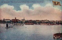 Shanghai - The Bund with Chinese Custom House and Tower China Postcard Postcard