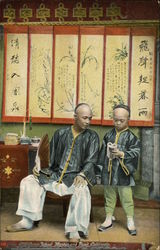 Asian School Master and Pupil Postcard