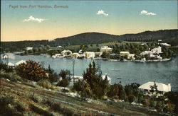 Paget from Fort Hamilton Bermuda Postcard Postcard