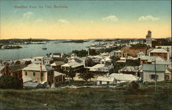 View of Town from the Fort Postcard