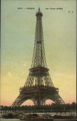 Eiffel Tower Paris, France Postcard Postcard