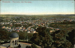 Oanorama vom Neroberg Wiesbaden, Germany Postcard Postcard