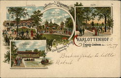 Gruss vom Charlottenhof Leipzig, Germany Postcard Postcard Postcard