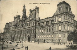 Hotel de Ville Paris, France Postcard Postcard