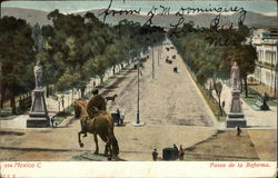 View Of Paseo De La Reforma Postcard