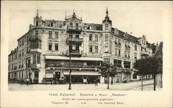 Hotel Kaiserhof, Biebrich a. Rhein, "Neubau" Berlin, Germany Postcard Postcard