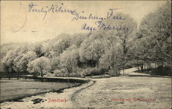 Vinterdag ved Christiansminde Svendborg, Denmark Postcard Postcard