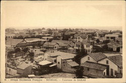 French West Africa - Panorama of Dakar Postcard