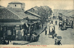 Street Scene Colombo, India Postcard Postcard