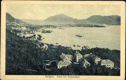 View from Sandviken Bergen, Norway Postcard Postcard