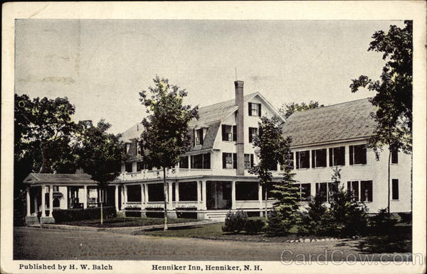 Henniker Inn New Hampshire Postcard