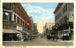 Center Street View Brockton, MA Postcard Postcard Postcard