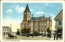 Street View of City Hall Postcard