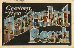 Greetings from Nantasket Beach Massachusetts Postcard Postcard Postcard