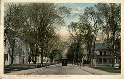 South Main Street Looking North Mansfield, MA Postcard Postcard Postcard