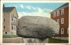 Display of "Rolling Rock" Fall River, MA Postcard Postcard Postcard