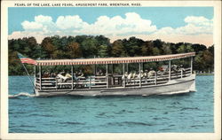 Pearl of the Lake, Lake Pearl, Amusement Park Postcard