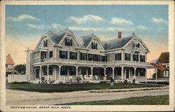 Street View of Fairview House Brant Rock, MA Postcard Postcard Postcard