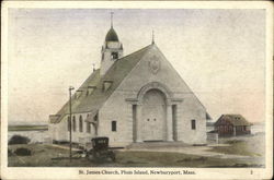 St James Church at Plum Island Postcard