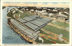 Public Cotton Warehouses and Terminal of the Board of Commissioners of the Port of New Orleans Louisiana Postcard Postcard Postcard