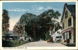 Main Street, Looking South Postcard