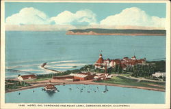 Hotel del Coronado and Point Loma Postcard