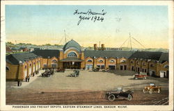 Passenger and Freight Depots, Eastern Steamship Lines Bangor, ME Postcard Postcard Postcard