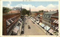 Main Street Looking North Brattleboro, VT Postcard Postcard Postcard