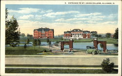 Mount Union College - Entrance Alliance, OH Postcard Postcard Postcard