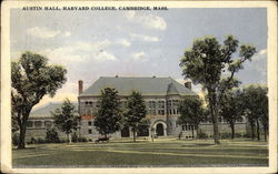 Harvard College - Austin Hall Cambridge, MA Postcard Postcard Postcard