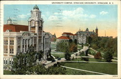 University Campus, Syracuse University New York Postcard Postcard Postcard