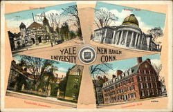 Greetings from Yale University New Haven, CT Postcard Postcard Postcard