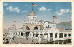 Front of Steeple Chase Pier Postcard